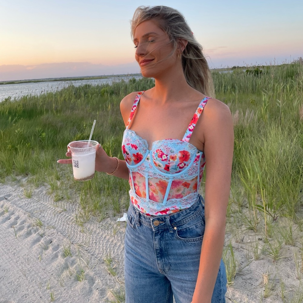 Floral Bustier